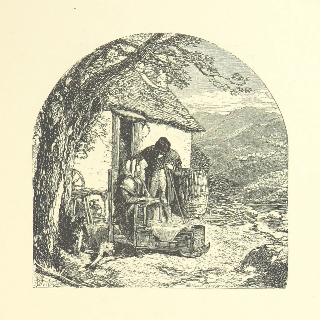 An illustration from Beauties of English landscape. Drawn by Birket Foster. Engraved by Dalziel Brothers, J. Cooper ... and others, 1874, leaf 115