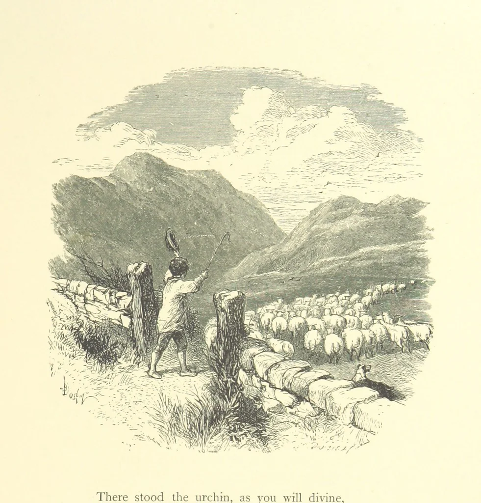 An illustration from Beauties of English landscape. Drawn by Birket Foster. Engraved by Dalziel Brothers, J. Cooper ... and others, 1874, leaf 117