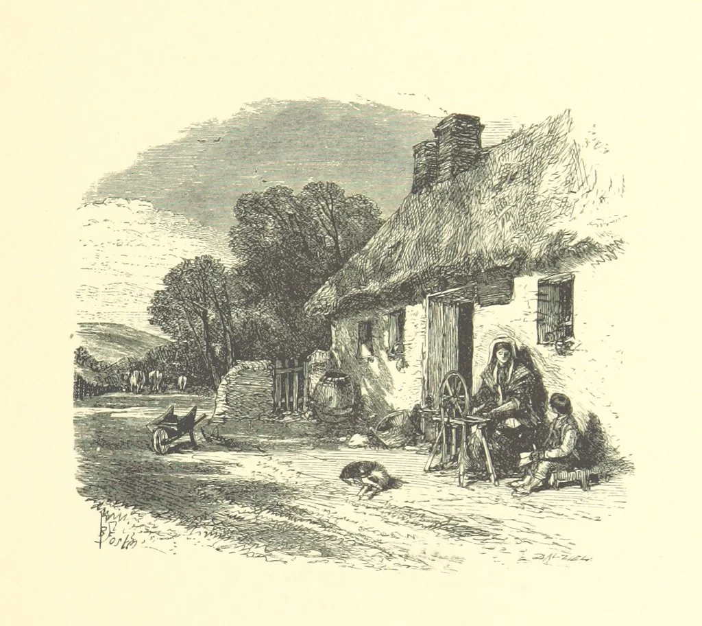 An illustration from Beauties of English landscape. Drawn by Birket Foster. Engraved by Dalziel Brothers, J. Cooper ... and others, 1874, leaf 125