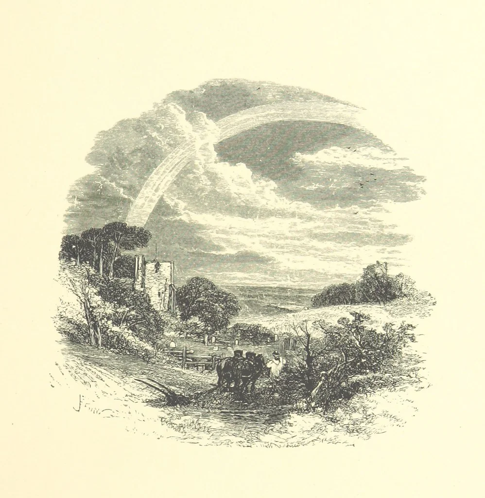 An illustration from Beauties of English landscape. Drawn by Birket Foster. Engraved by Dalziel Brothers, J. Cooper ... and others, 1874, leaf 127