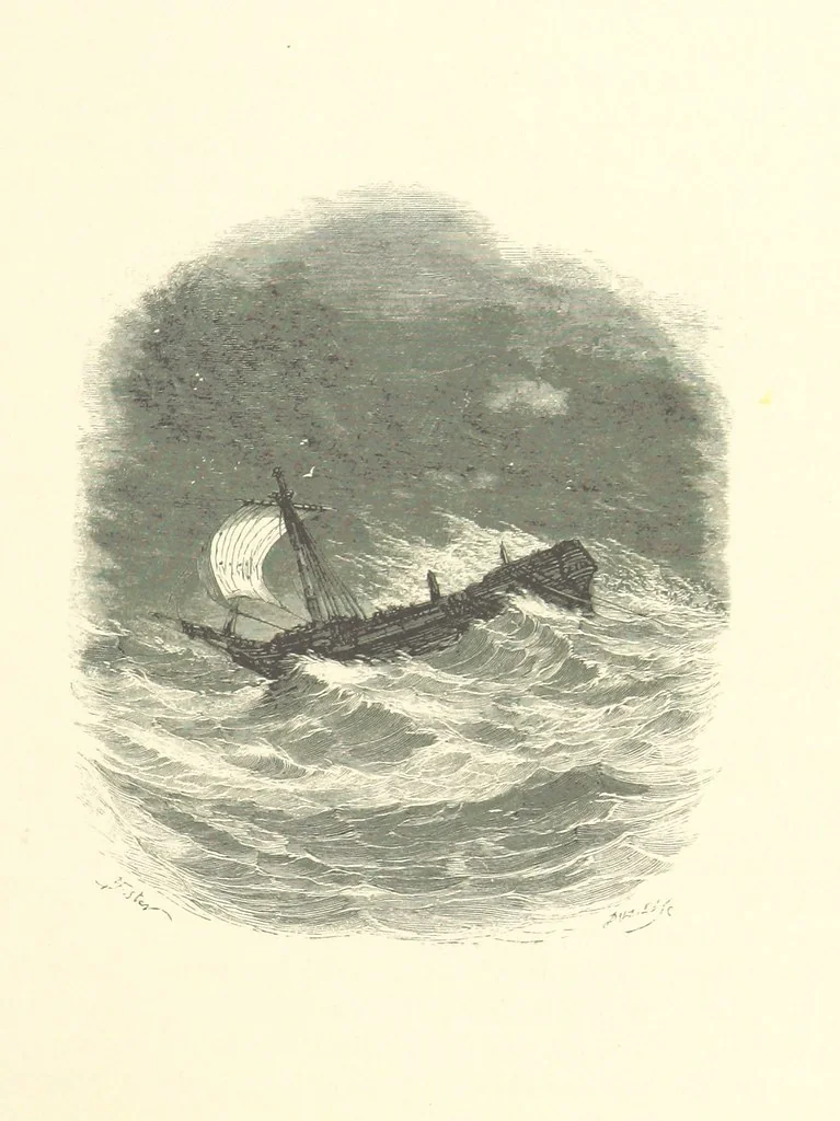 An illustration from Beauties of English landscape. Drawn by Birket Foster. Engraved by Dalziel Brothers, J. Cooper ... and others, 1874, leaf 135