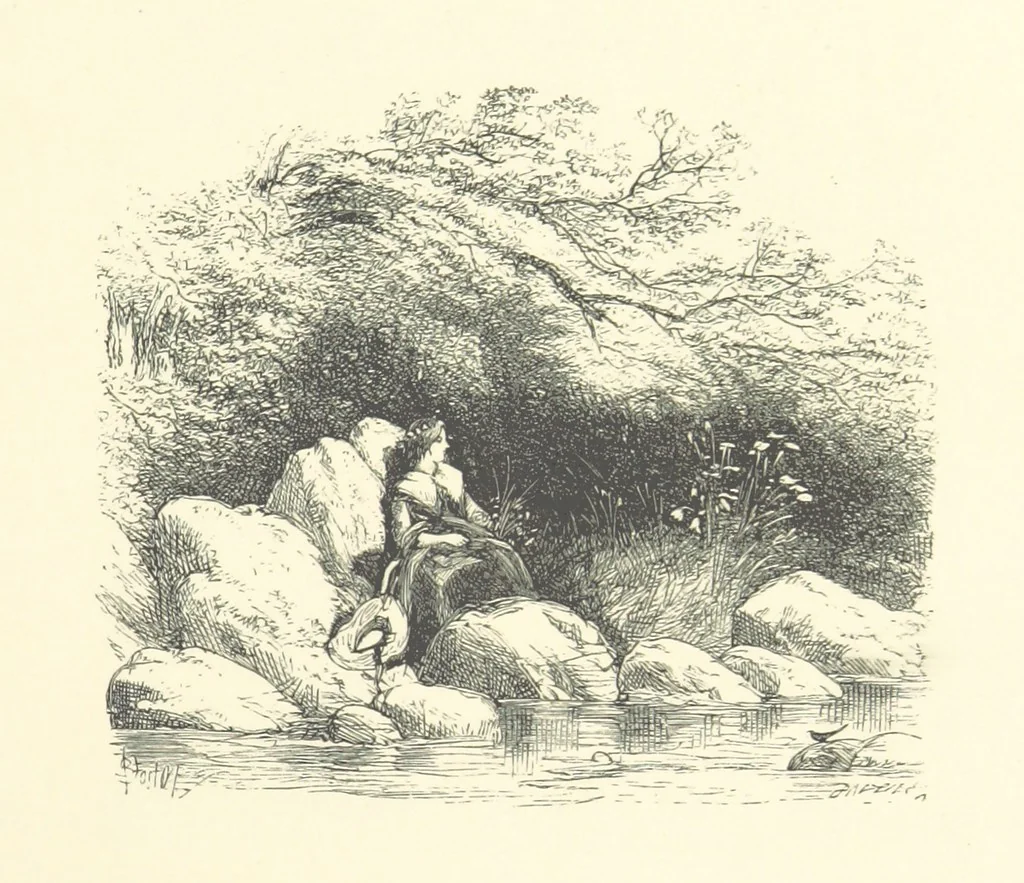 An illustration from Beauties of English landscape. Drawn by Birket Foster. Engraved by Dalziel Brothers, J. Cooper ... and others, 1874, leaf 147