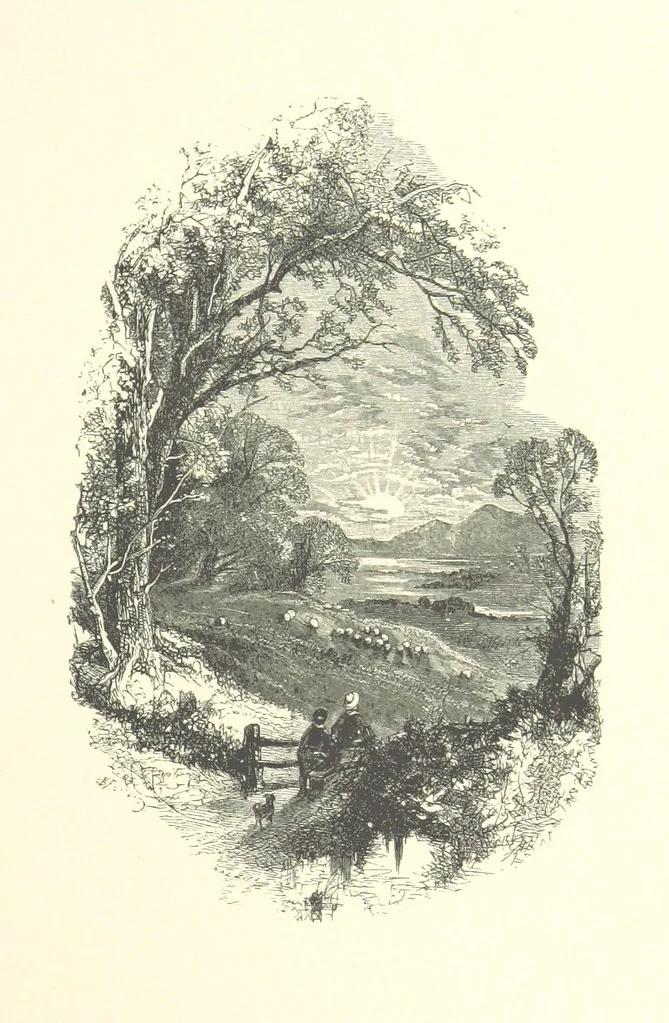 An illustration from Beauties of English landscape. Drawn by Birket Foster. Engraved by Dalziel Brothers, J. Cooper ... and others, 1874, leaf 163