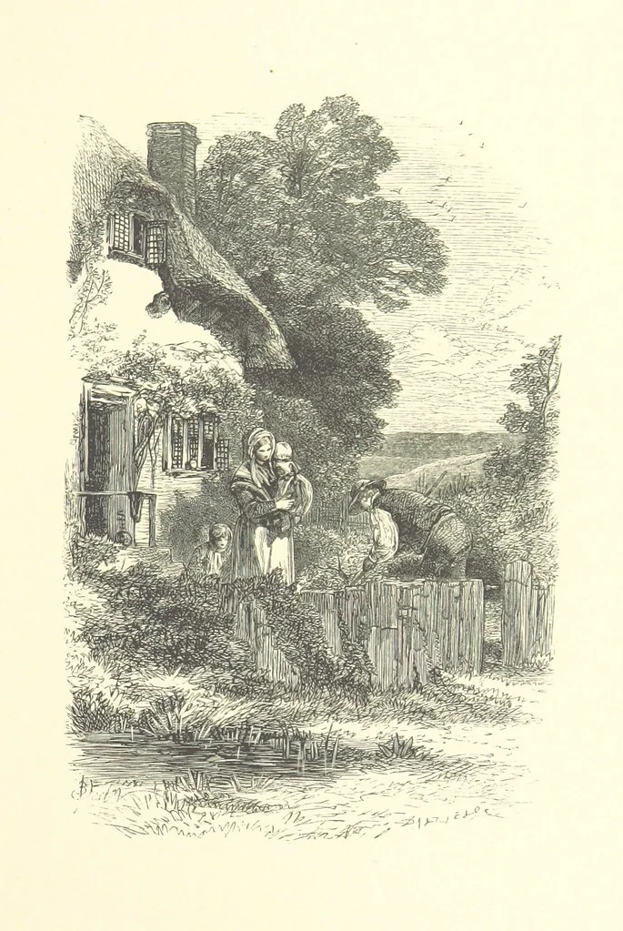 An illustration from Beauties of English landscape. Drawn by Birket Foster. Engraved by Dalziel Brothers, J. Cooper ... and others, 1874, leaf 193