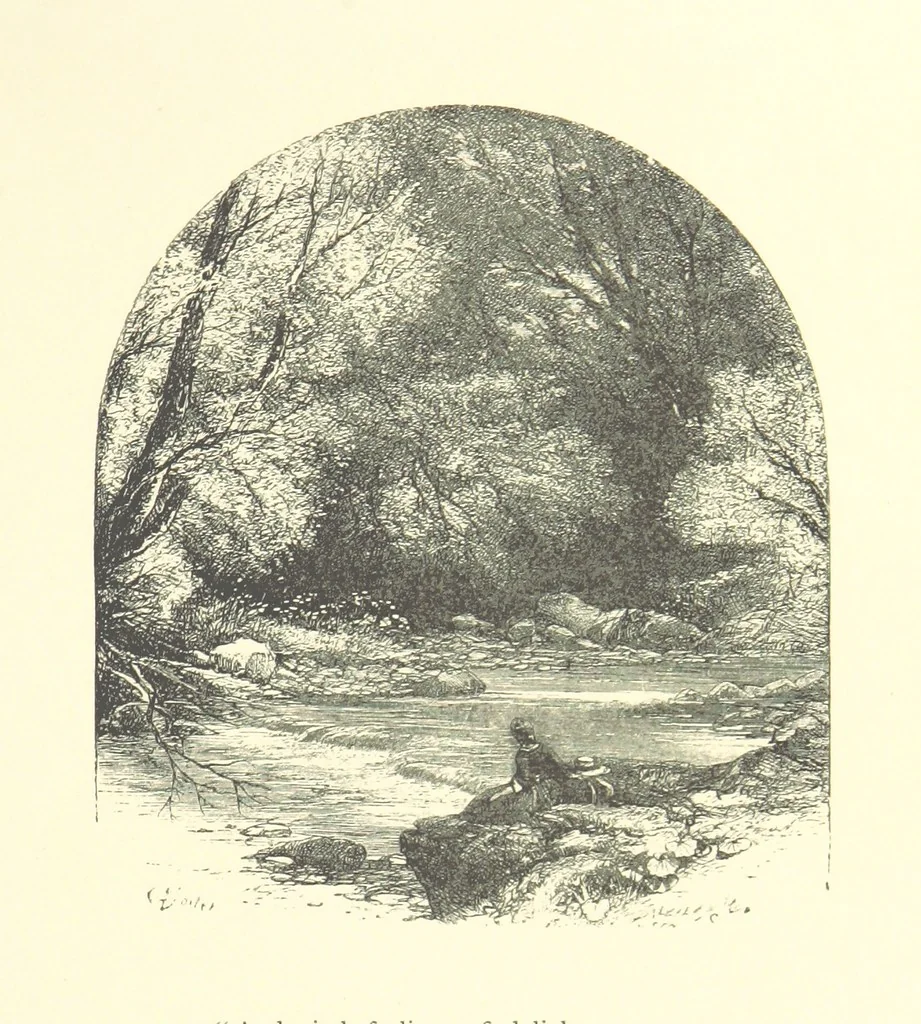 An illustration from Beauties of English landscape. Drawn by Birket Foster. Engraved by Dalziel Brothers, J. Cooper ... and others, 1874, leaf 201