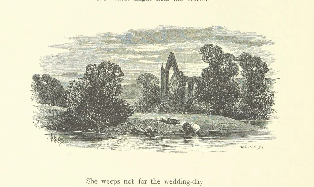 An illustration from Beauties of English landscape. Drawn by Birket Foster. Engraved by Dalziel Brothers, J. Cooper ... and others, 1874, leaf 206