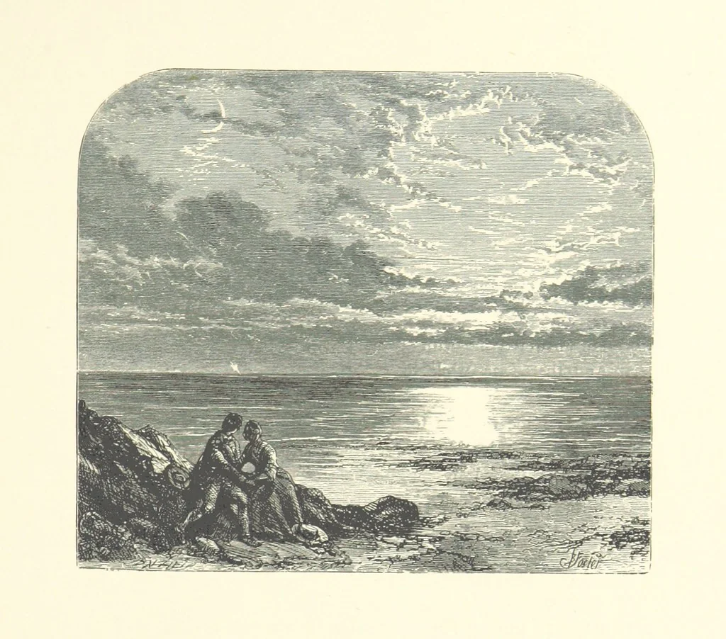 An illustration from Beauties of English landscape. Drawn by Birket Foster. Engraved by Dalziel Brothers, J. Cooper ... and others, 1874, leaf 215