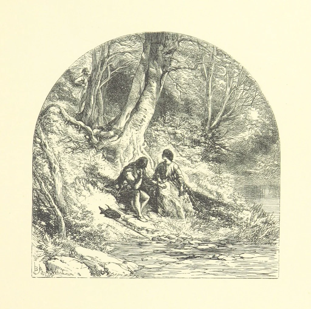 An illustration from Beauties of English landscape. Drawn by Birket Foster. Engraved by Dalziel Brothers, J. Cooper ... and others, 1874, leaf 245