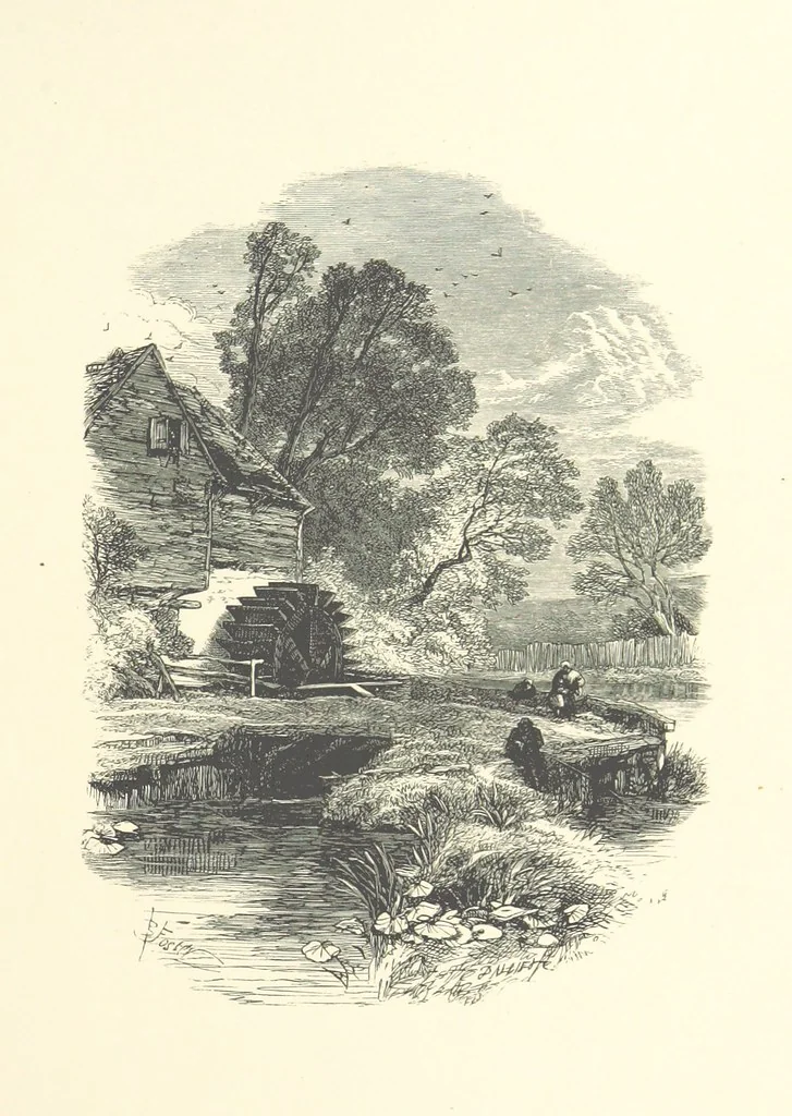An illustration from Beauties of English landscape. Drawn by Birket Foster. Engraved by Dalziel Brothers, J. Cooper ... and others, 1874, leaf 247