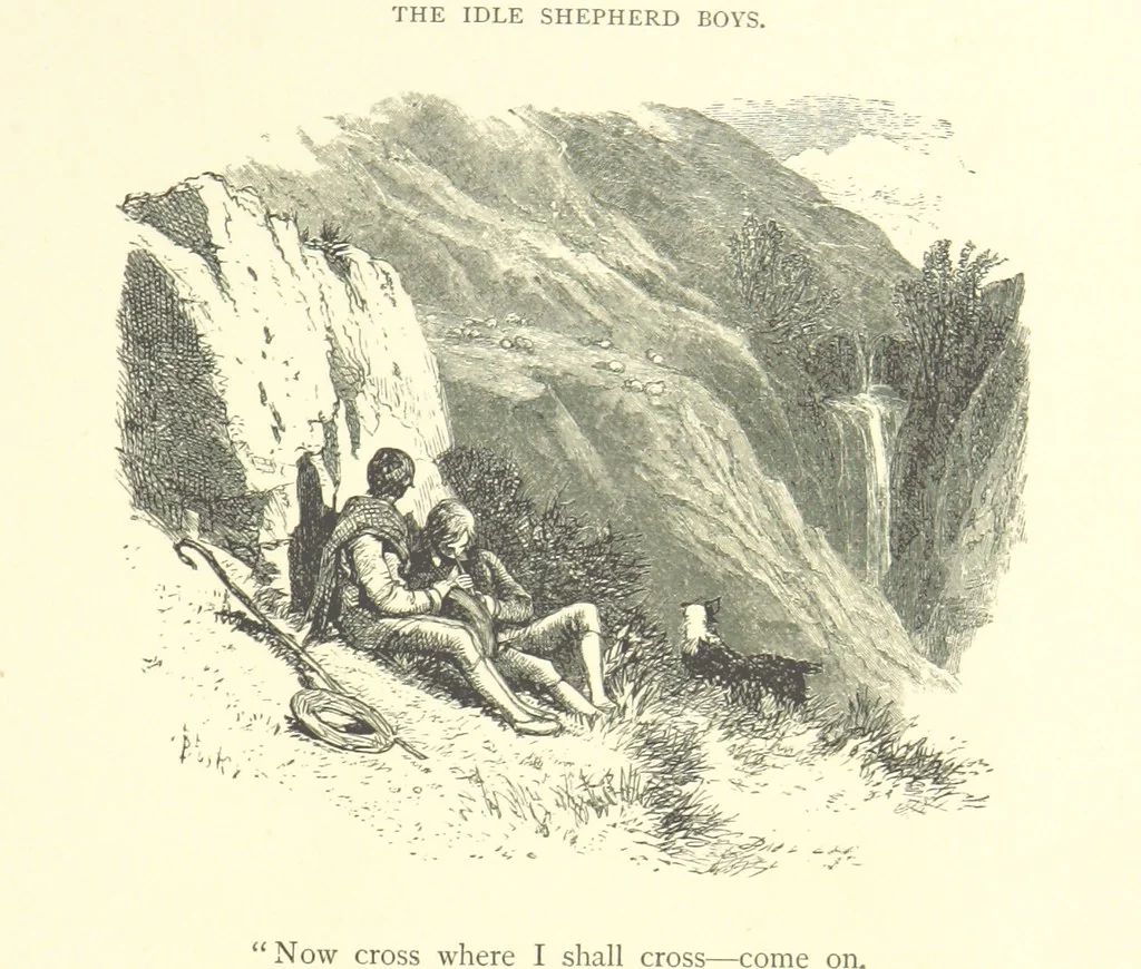 An illustration from Beauties of English landscape. Drawn by Birket Foster. Engraved by Dalziel Brothers, J. Cooper ... and others, 1874, leaf 257
