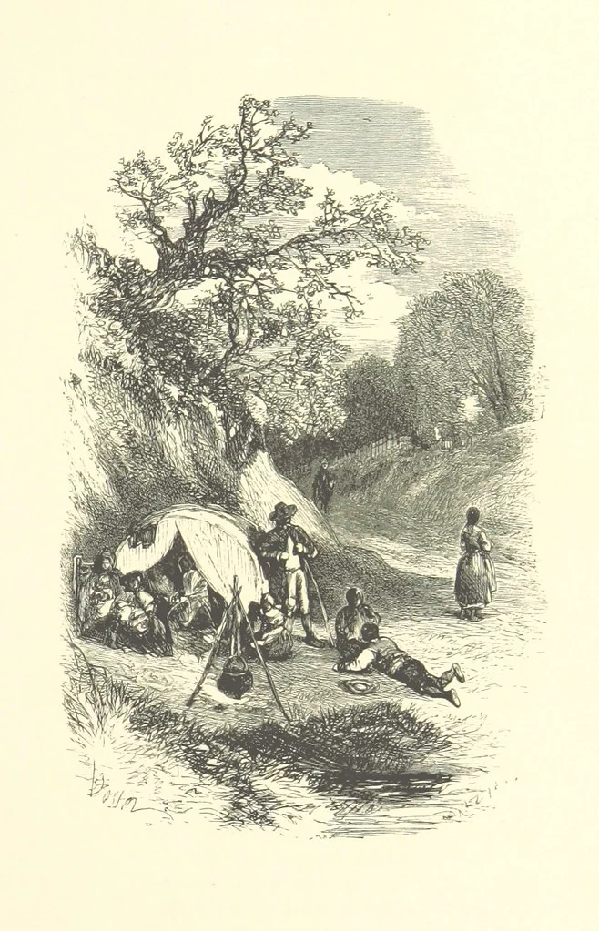 An illustration from Beauties of English landscape. Drawn by Birket Foster. Engraved by Dalziel Brothers, J. Cooper ... and others, 1874, leaf 265