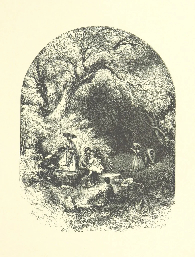 An illustration from Beauties of English landscape. Drawn by Birket Foster. Engraved by Dalziel Brothers, J. Cooper ... and others, 1874, leaf 275