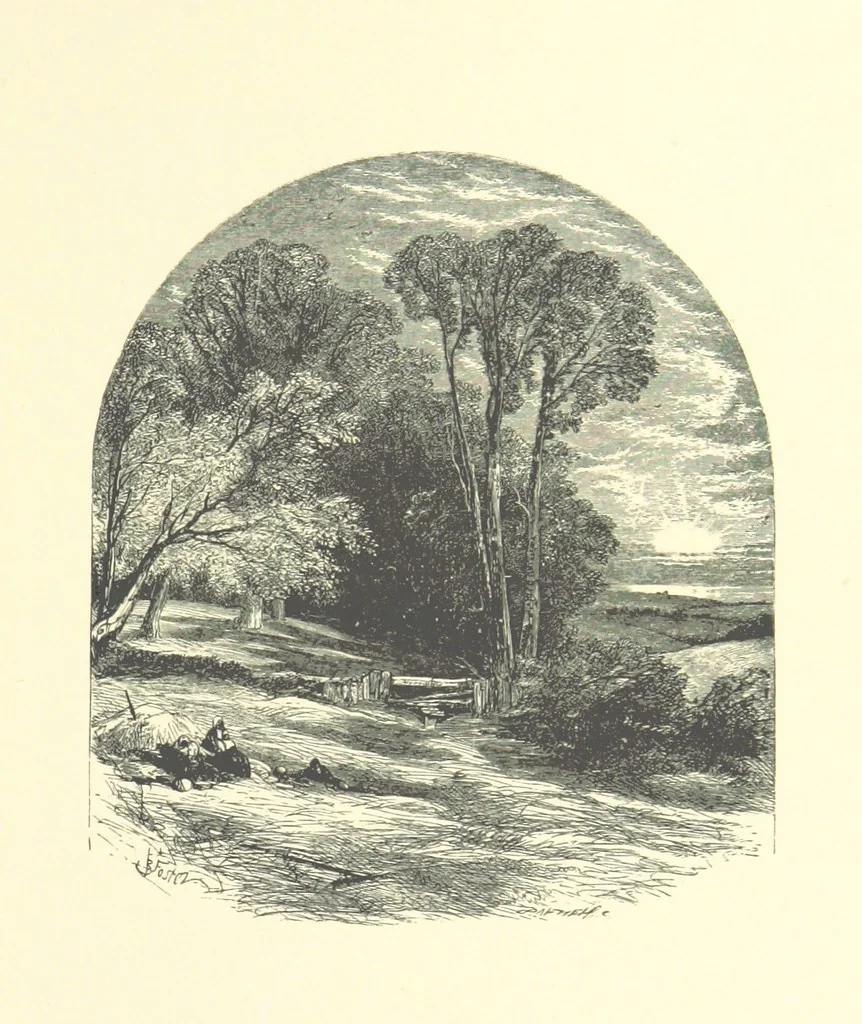An illustration from Beauties of English landscape. Drawn by Birket Foster. Engraved by Dalziel Brothers, J. Cooper ... and others, 1874, leaf 285
