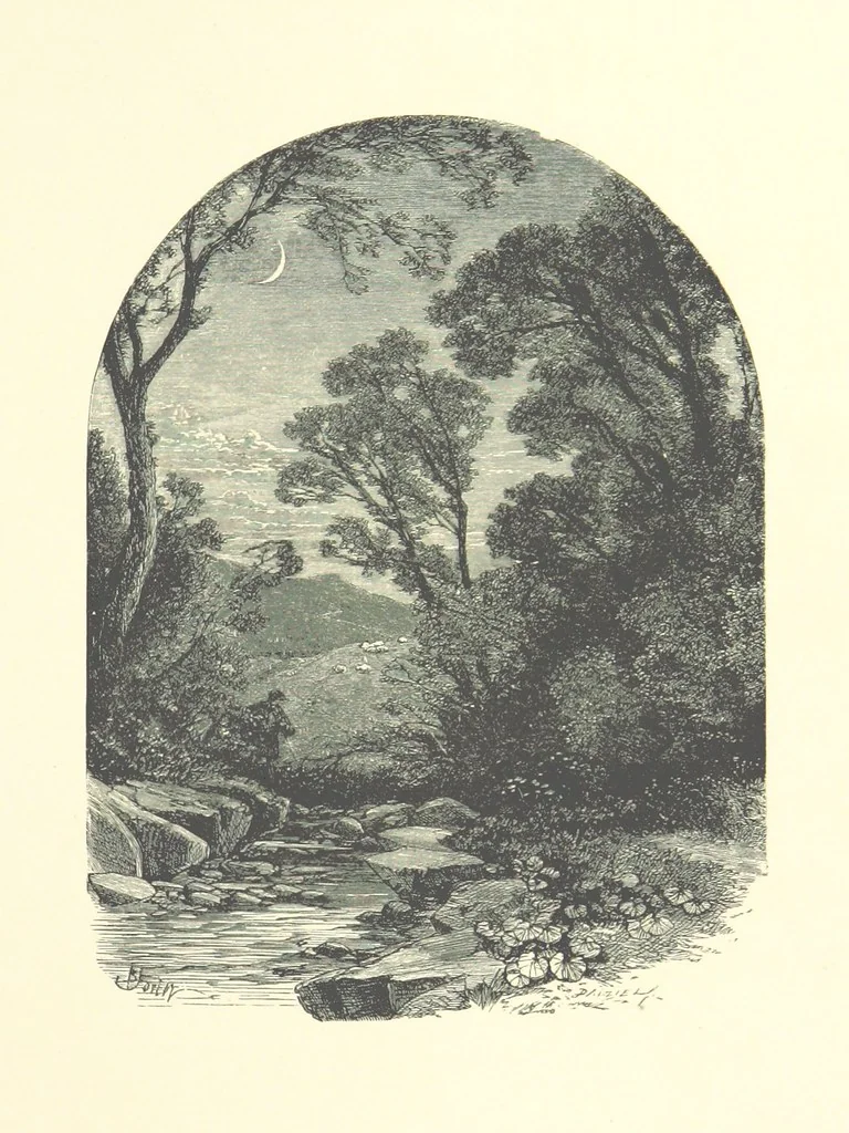 An illustration from Beauties of English landscape. Drawn by Birket Foster. Engraved by Dalziel Brothers, J. Cooper ... and others, 1874, leaf 289