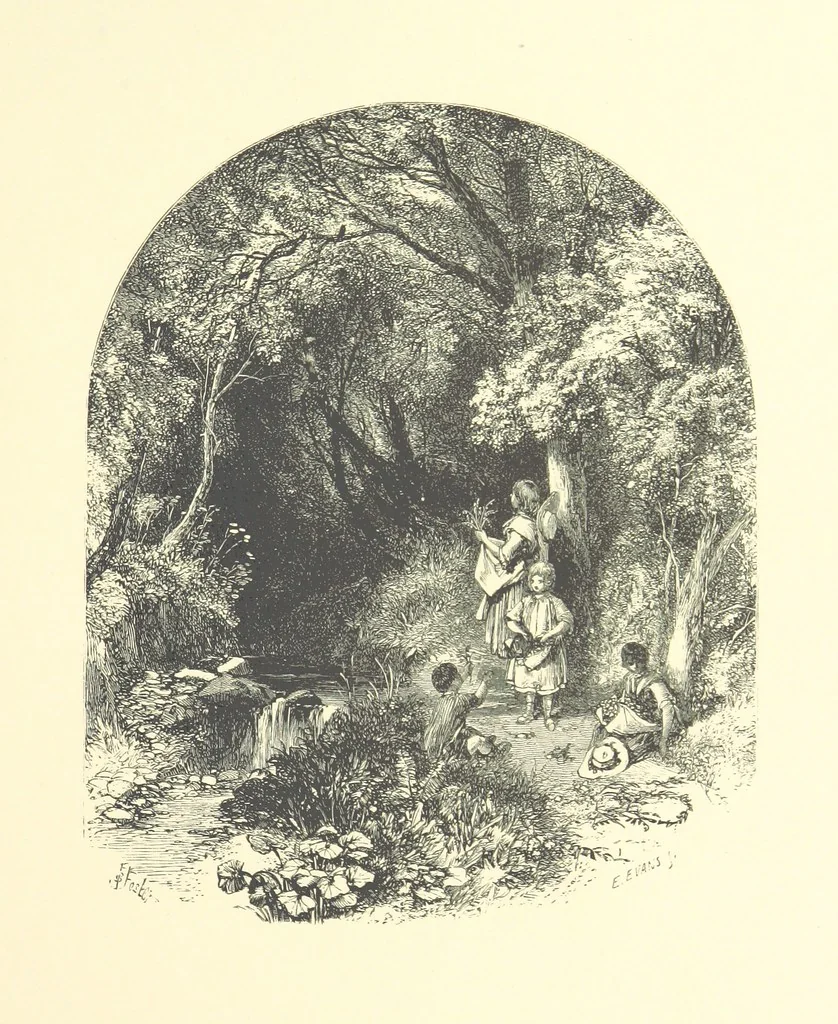 An illustration from Beauties of English landscape. Drawn by Birket Foster. Engraved by Dalziel Brothers, J. Cooper ... and others, 1874, leaf 29