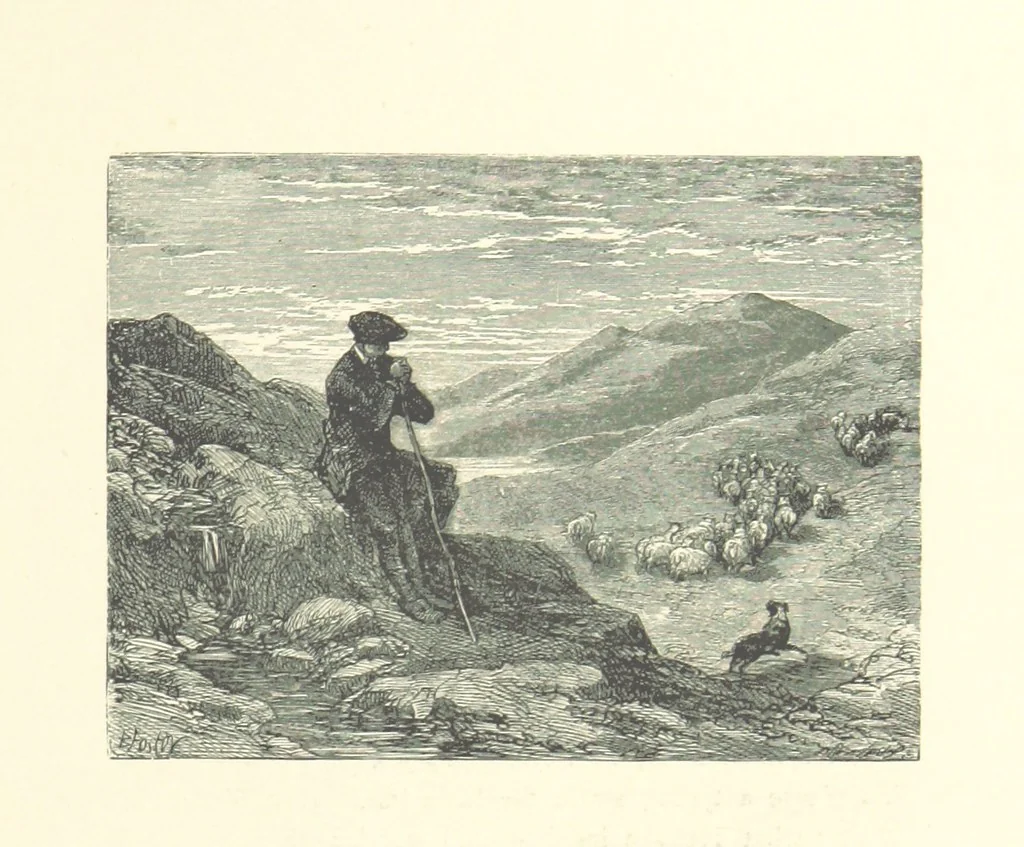 An illustration from Beauties of English landscape. Drawn by Birket Foster. Engraved by Dalziel Brothers, J. Cooper ... and others, 1874, leaf 291