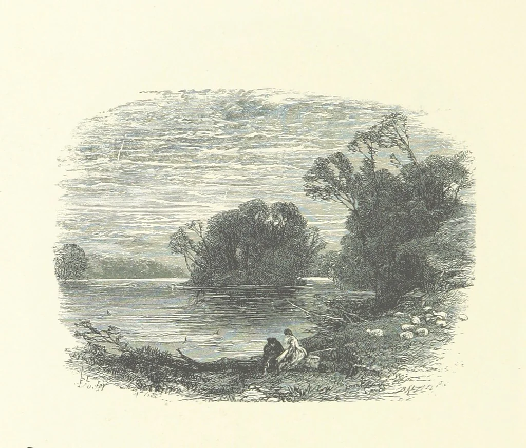 An illustration from Beauties of English landscape. Drawn by Birket Foster. Engraved by Dalziel Brothers, J. Cooper ... and others, 1874, leaf 294