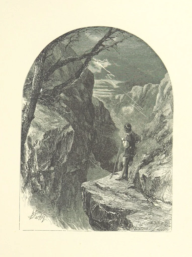 An illustration from Beauties of English landscape. Drawn by Birket Foster. Engraved by Dalziel Brothers, J. Cooper ... and others, 1874, leaf 299