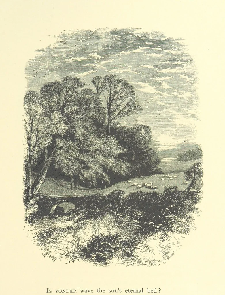 An illustration from Beauties of English landscape. Drawn by Birket Foster. Engraved by Dalziel Brothers, J. Cooper ... and others, 1874, leaf 301