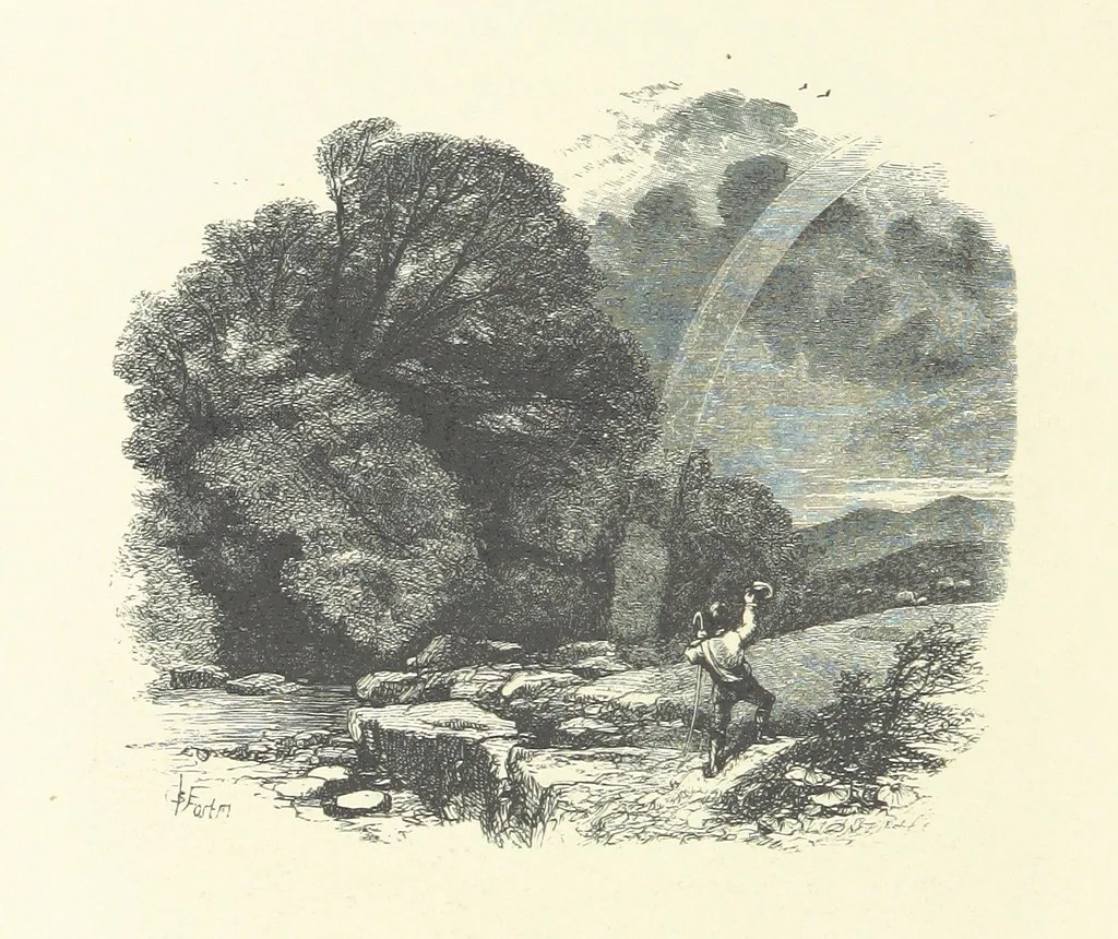 An illustration from Beauties of English landscape. Drawn by Birket Foster. Engraved by Dalziel Brothers, J. Cooper ... and others, 1874, leaf 302