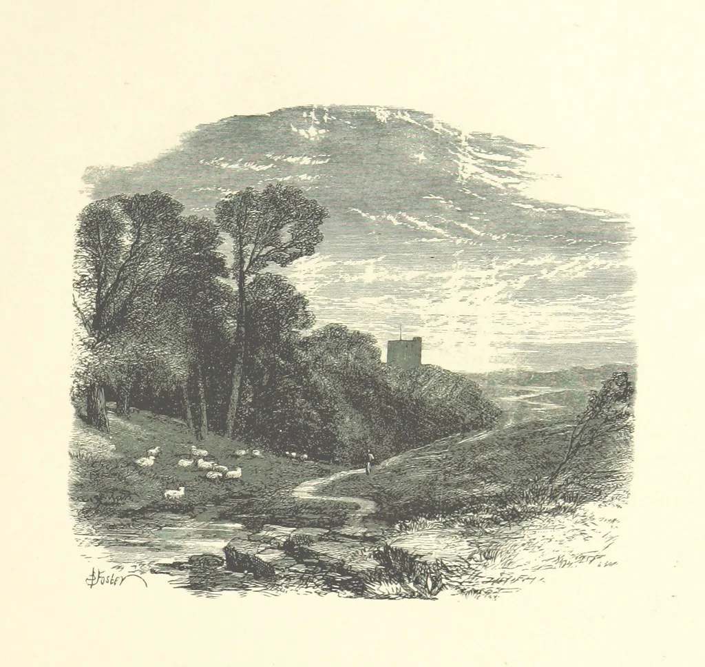 An illustration from Beauties of English landscape. Drawn by Birket Foster. Engraved by Dalziel Brothers, J. Cooper ... and others, 1874, leaf 303