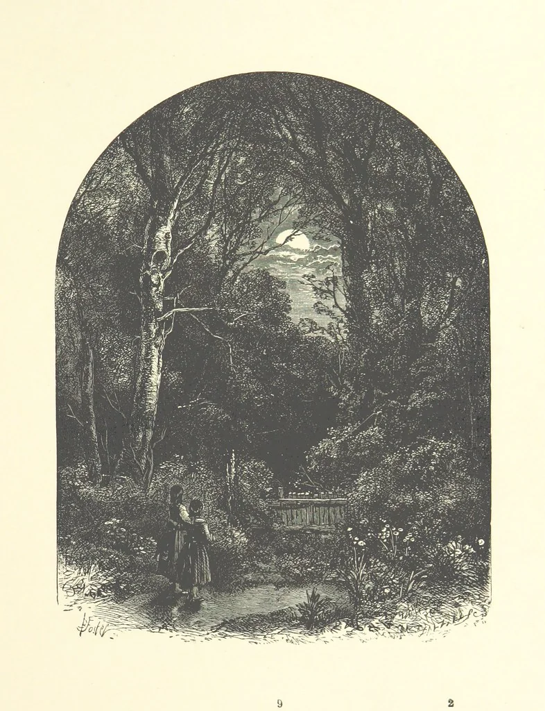 An illustration from Beauties of English landscape. Drawn by Birket Foster. Engraved by Dalziel Brothers, J. Cooper ... and others, 1874, leaf 33