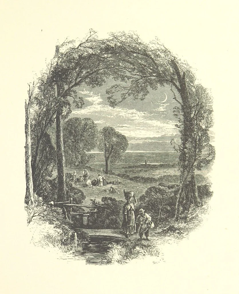 An illustration from Beauties of English landscape. Drawn by Birket Foster. Engraved by Dalziel Brothers, J. Cooper ... and others, 1874, leaf 37