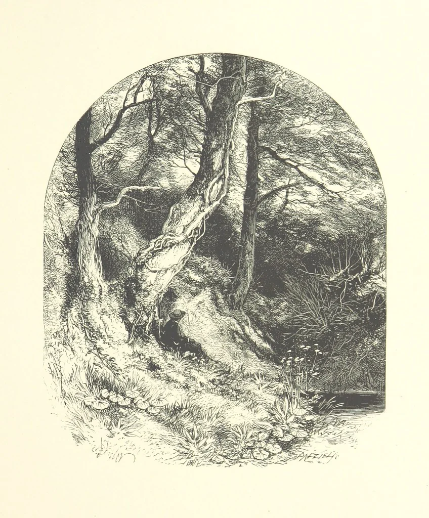 An illustration from Beauties of English landscape. Drawn by Birket Foster. Engraved by Dalziel Brothers, J. Cooper ... and others, 1874, leaf 43