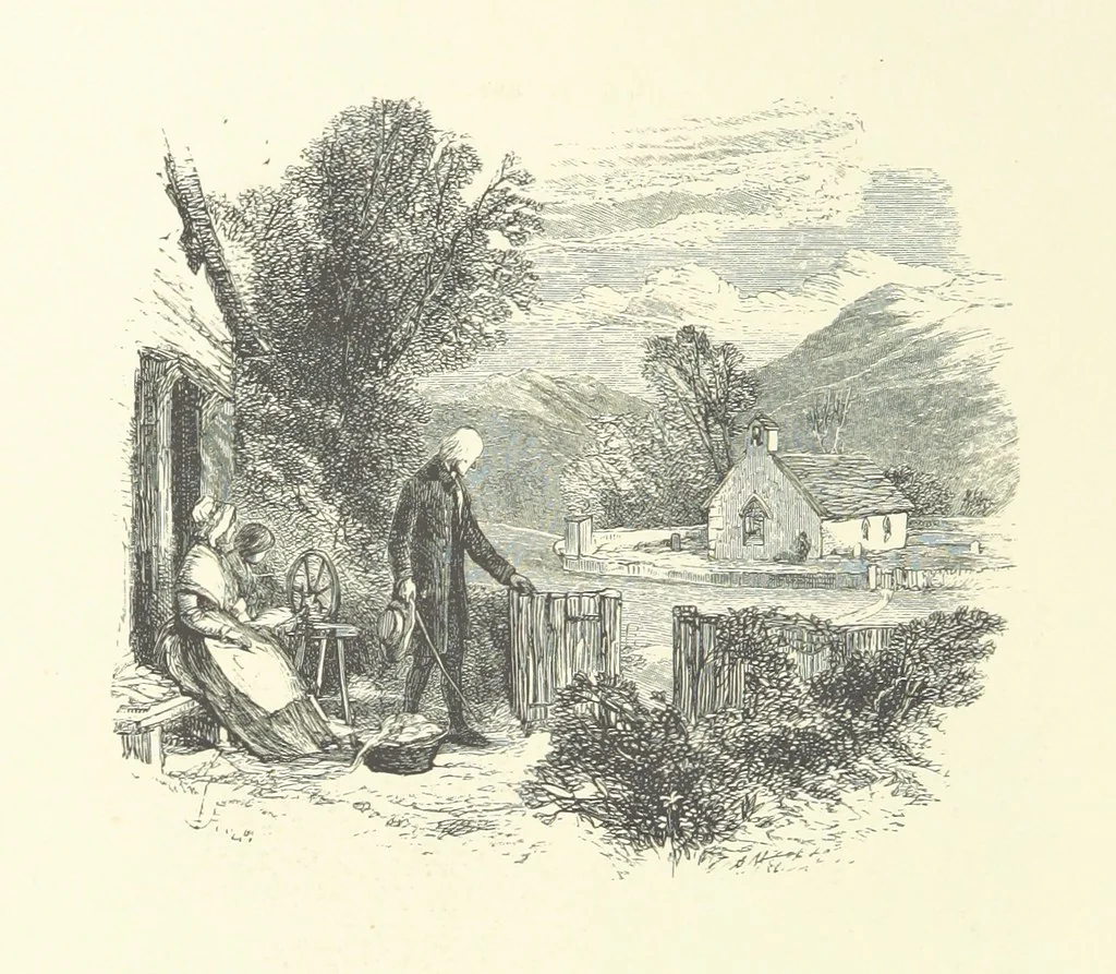 An illustration from Beauties of English landscape. Drawn by Birket Foster. Engraved by Dalziel Brothers, J. Cooper ... and others, 1874, leaf 52