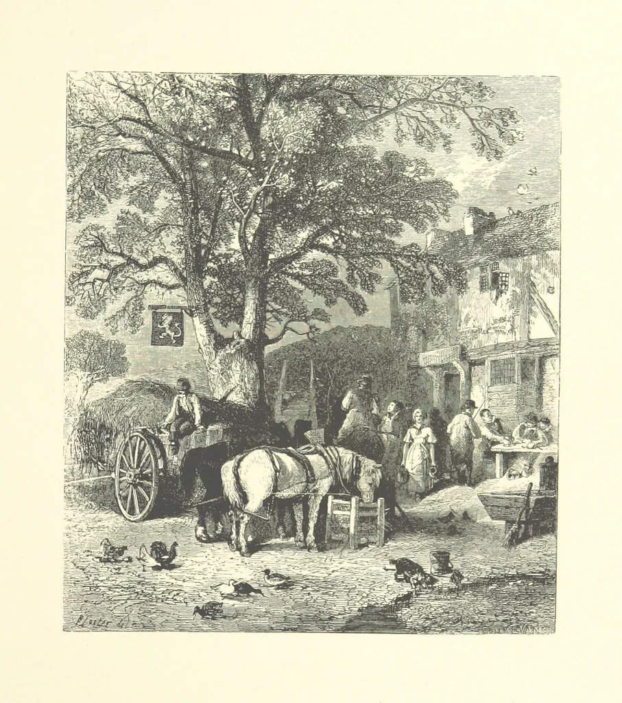 An illustration from Beauties of English landscape. Drawn by Birket Foster. Engraved by Dalziel Brothers, J. Cooper ... and others, 1874, leaf 59