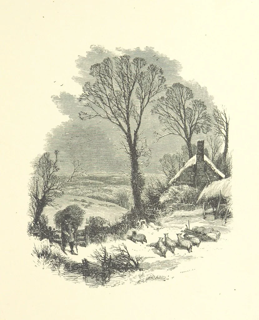 An illustration from Beauties of English landscape. Drawn by Birket Foster. Engraved by Dalziel Brothers, J. Cooper ... and others, 1874, leaf 69