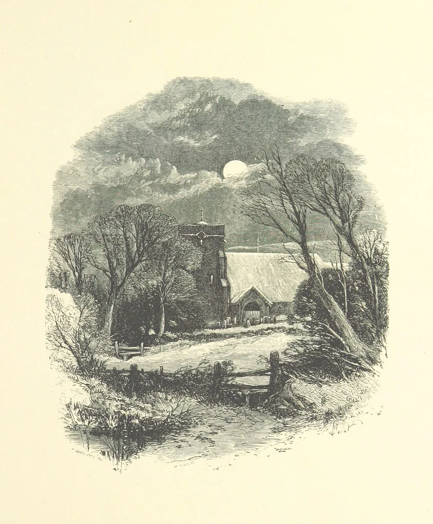 An illustration from Beauties of English landscape. Drawn by Birket Foster. Engraved by Dalziel Brothers, J. Cooper ... and others, 1874, leaf 77
