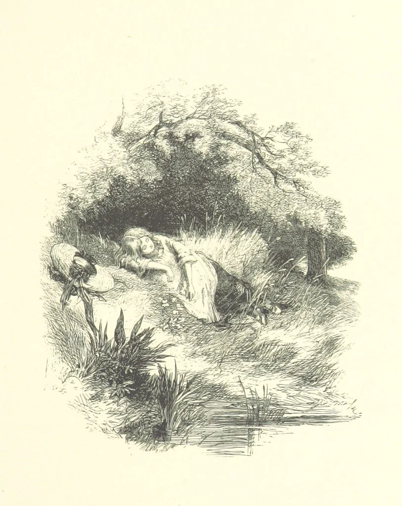 An illustration from Beauties of English landscape. Drawn by Birket Foster. Engraved by Dalziel Brothers, J. Cooper ... and others, 1874, leaf 95