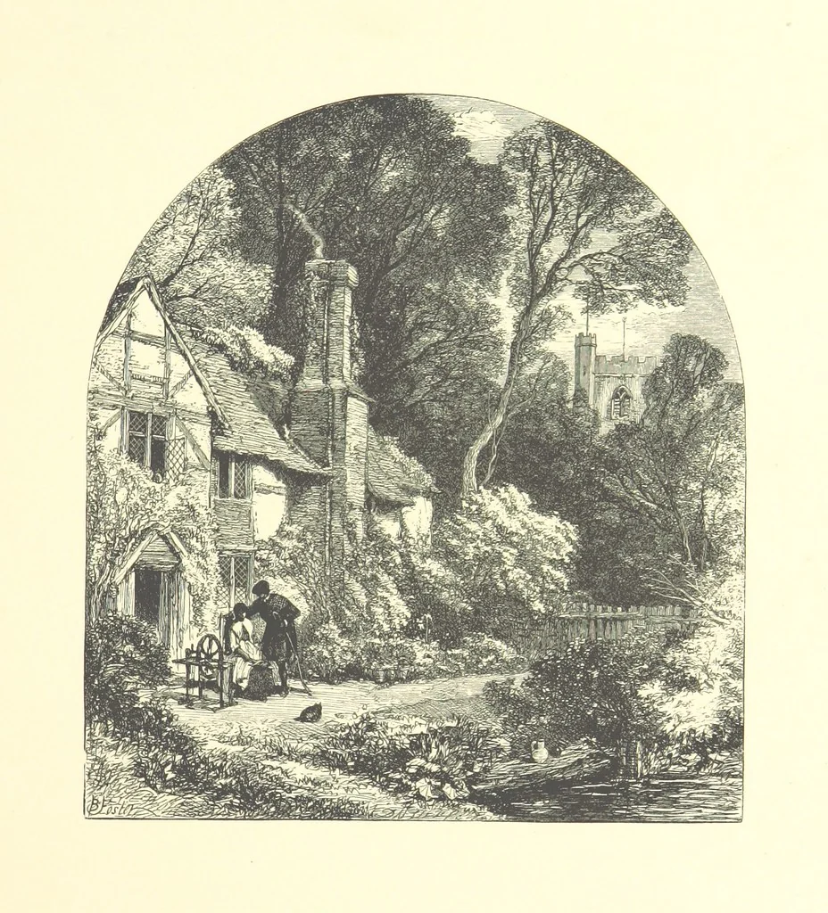 An illustration from Beauties of English landscape. Drawn by Birket Foster. Engraved by Dalziel Brothers, J. Cooper ... and others, 1874, leaf 97