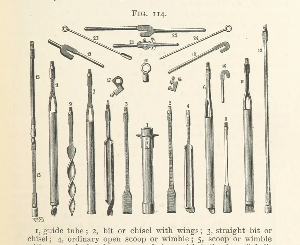 An illustration from A Text-book of Ore and Stone Mining ... With frontispiece and 716 illustrations, 1894, leaf 161