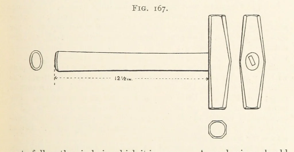 An illustration from A Text-book of Ore and Stone Mining ... With frontispiece and 716 illustrations, 1894, leaf 193