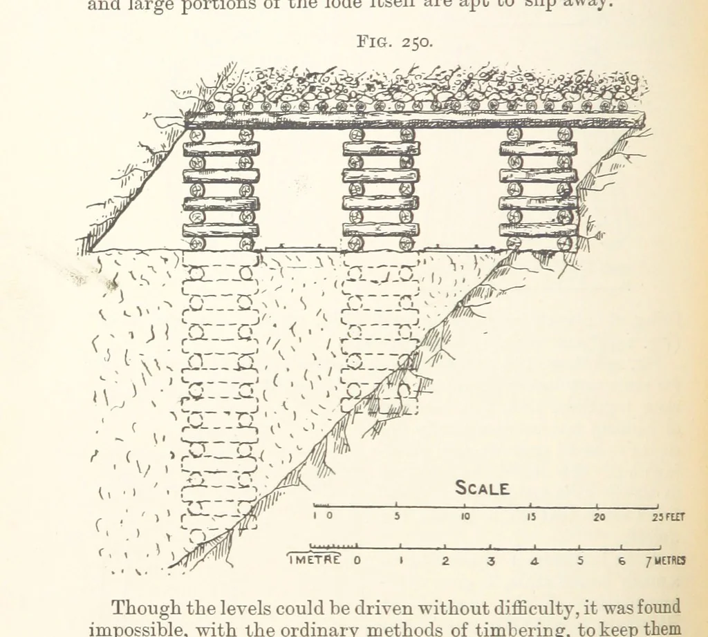 An illustration from A Text-book of Ore and Stone Mining ... With frontispiece and 716 illustrations, 1894, leaf 268