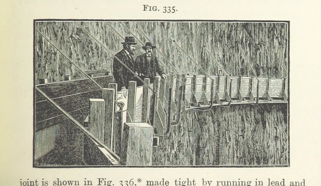 An illustration from A Text-book of Ore and Stone Mining ... With frontispiece and 716 illustrations, 1894, leaf 329