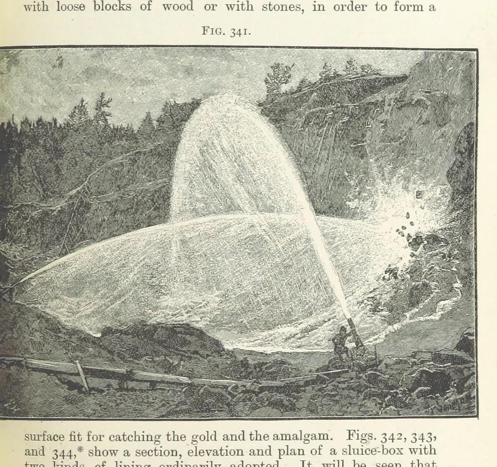 An illustration from A Text-book of Ore and Stone Mining ... With frontispiece and 716 illustrations, 1894, leaf 331