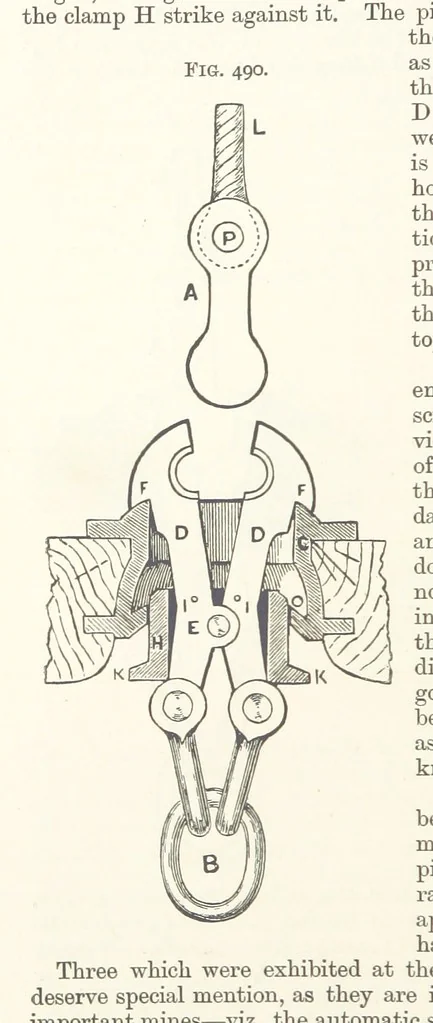 An illustration from A Text-book of Ore and Stone Mining ... With frontispiece and 716 illustrations, 1894, leaf 458