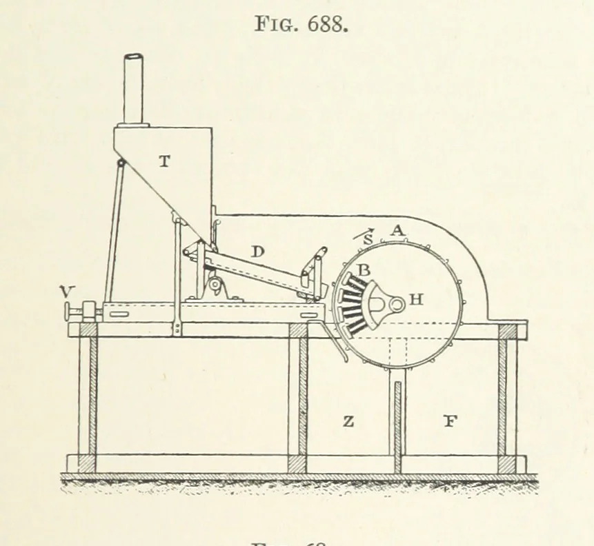 An illustration from A Text-book of Ore and Stone Mining ... With frontispiece and 716 illustrations, 1894, leaf 639