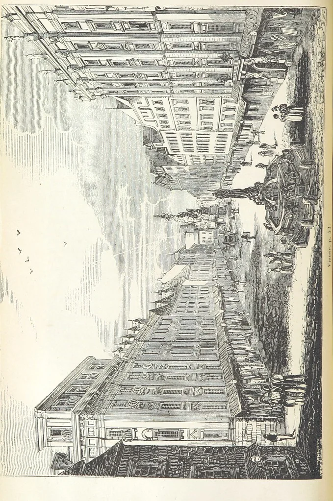 An illustration from Histoire pittoresque des villes les plus remarquables de l'Italie, la Suisse, l'Allemagne, la Russie, la Turquie, la Grèce, l'Asie, l'Afrique et l'Amérique, 1849, leaf 106