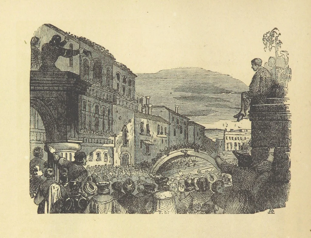 An illustration from Histoire pittoresque des villes les plus remarquables de l'Italie, la Suisse, l'Allemagne, la Russie, la Turquie, la Grèce, l'Asie, l'Afrique et l'Amérique, 1849, leaf 40