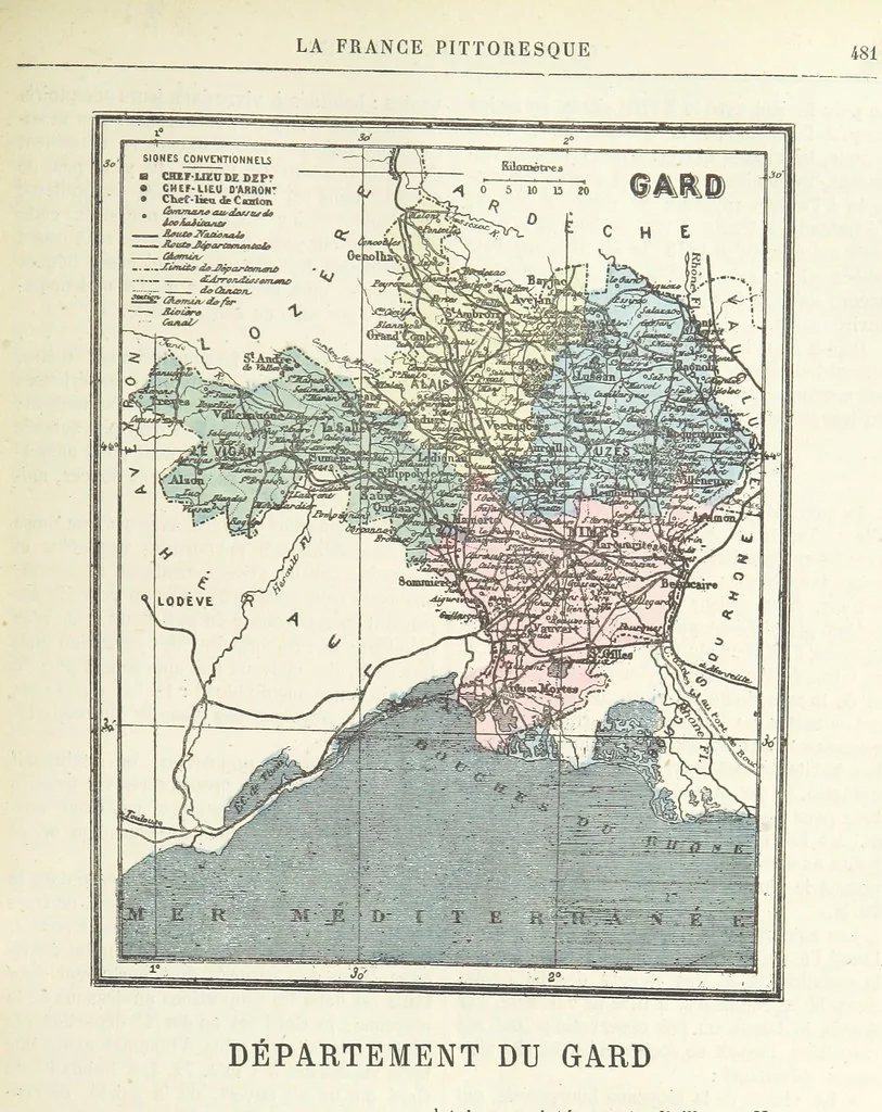 An illustration from La France pittoresque, ou description par départements de la France et de ses colonies, 1882, leaf 493
