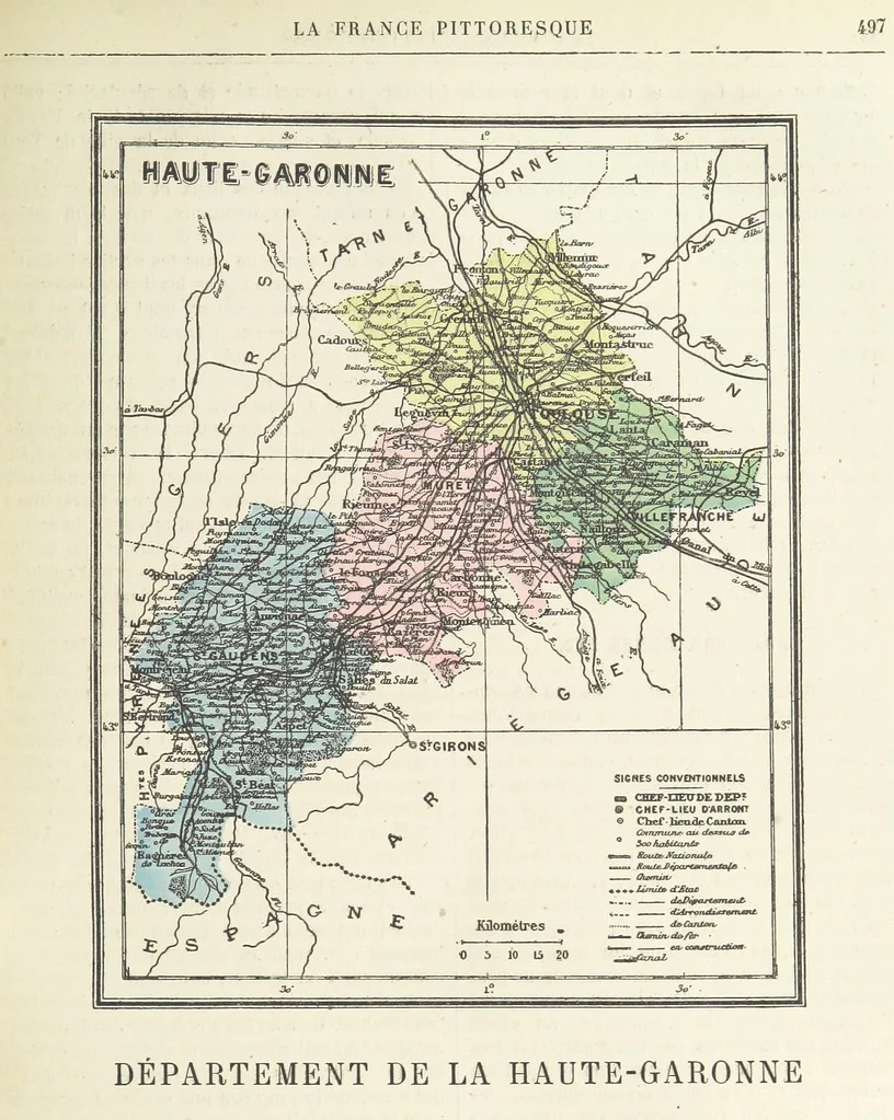 An illustration from La France pittoresque, ou description par départements de la France et de ses colonies, 1882, leaf 509