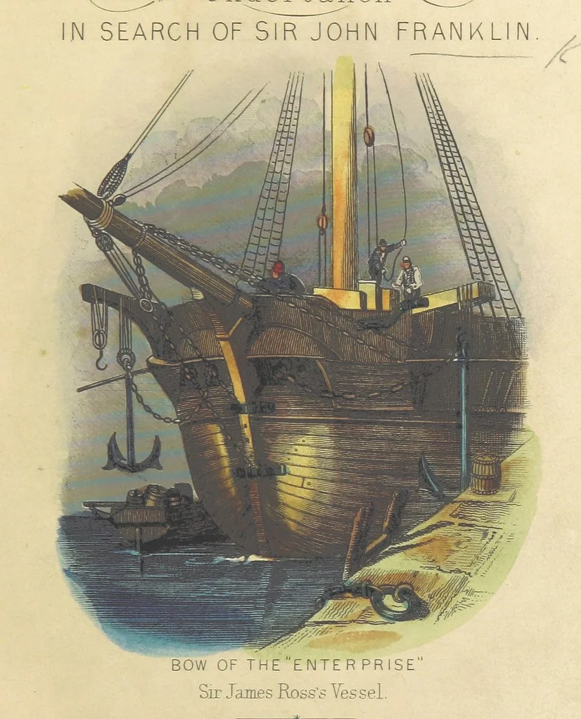 An illustration from Recent Expeditions to the Polar Regions, including all the voyages undertaken in search of Sir J. F. [Compiled from various official documents, and private communications, by R. Huish.] No. 1-60, 1852, leaf 11
