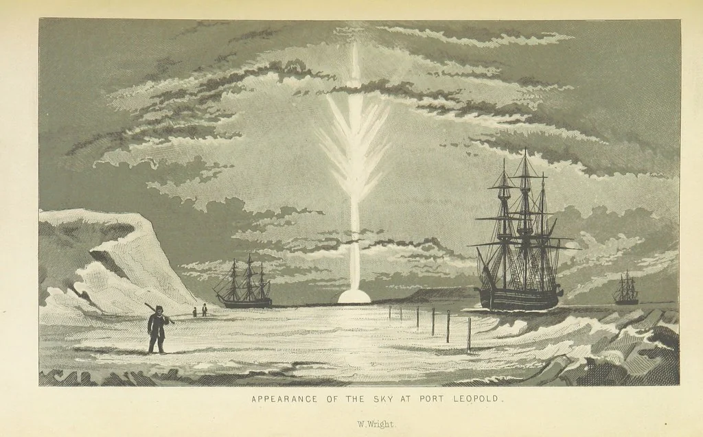 An illustration from Recent Expeditions to the Polar Regions, including all the voyages undertaken in search of Sir J. F. [Compiled from various official documents, and private communications, by R. Huish.] No. 1-60, 1852, leaf 509
