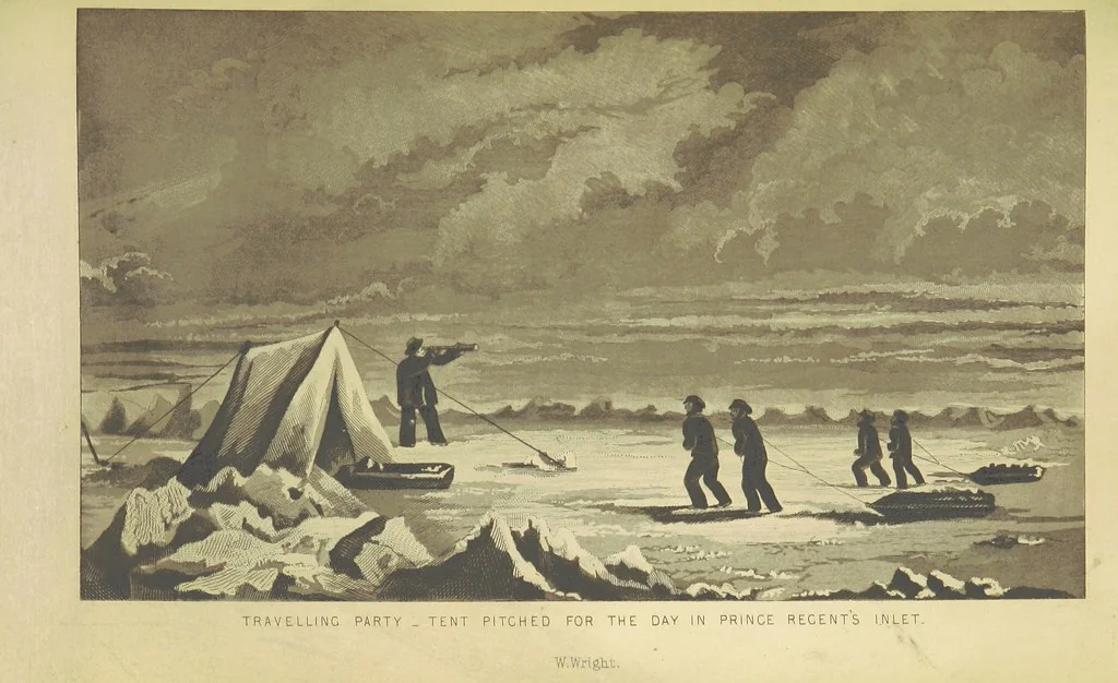 An illustration from Recent Expeditions to the Polar Regions, including all the voyages undertaken in search of Sir J. F. [Compiled from various official documents, and private communications, by R. Huish.] No. 1-60, 1852, leaf 511