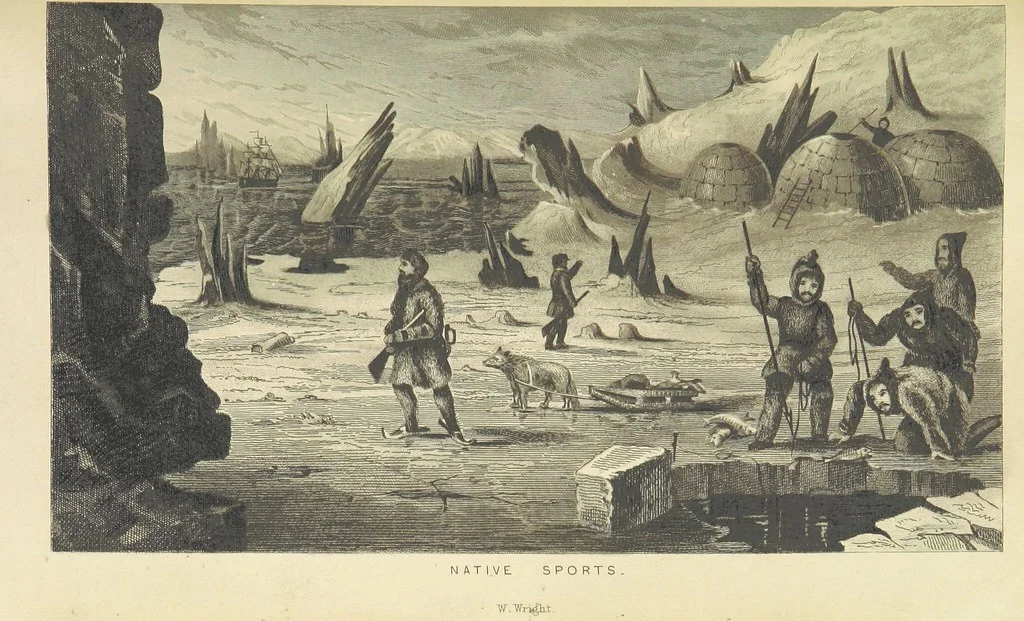 An illustration from Recent Expeditions to the Polar Regions, including all the voyages undertaken in search of Sir J. F. [Compiled from various official documents, and private communications, by R. Huish.] No. 1-60, 1852, leaf 527