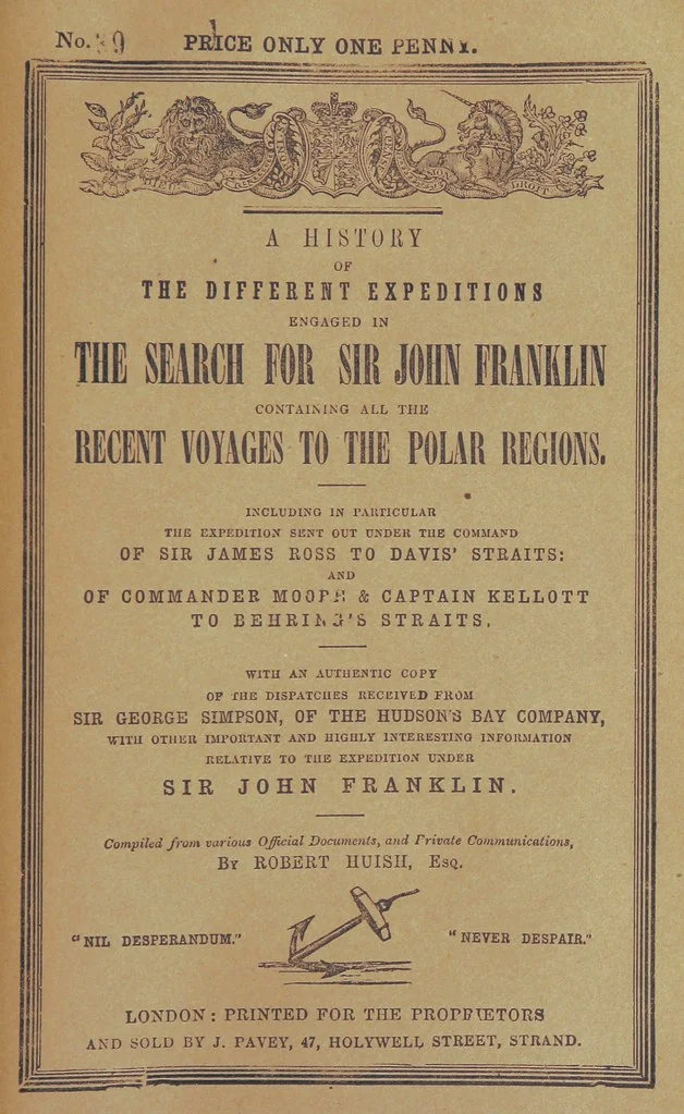 An illustration from Recent Expeditions to the Polar Regions, including all the voyages undertaken in search of Sir J. F. [Compiled from various official documents, and private communications, by R. Huish.] No. 1-60, 1852, leaf 653